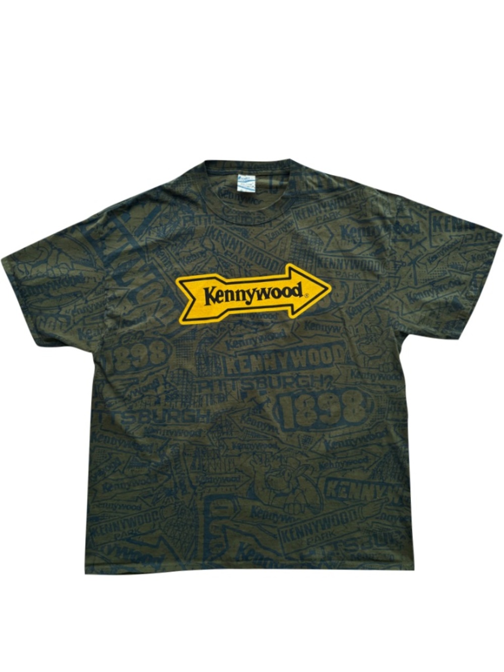Kennywood Logo Tee with All Over Print Size XL
